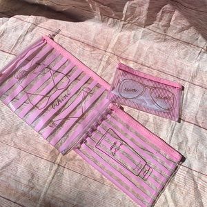 Victoria Secrets Clear Beach Pouches